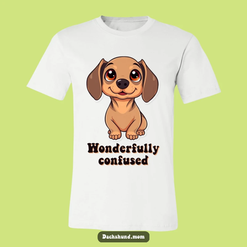 Funny Kawaii Dachshund T-Shirt: Sparkling Eyes of Wonder for Him and Her