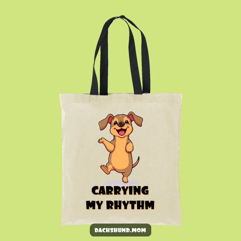 Funny Dachshund Dance Tote Bag: Carry Your Moves with Pawsome Style