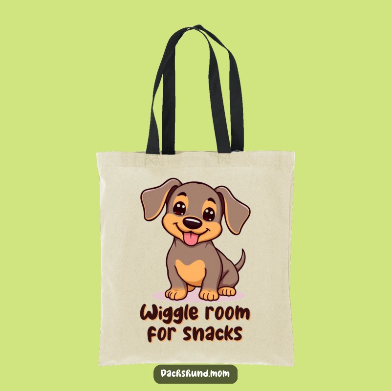 Funny Kawaii Dachshund Tote Bag: Carry Your Joy, Wiggling Pup Style, Stylish Funny Gift